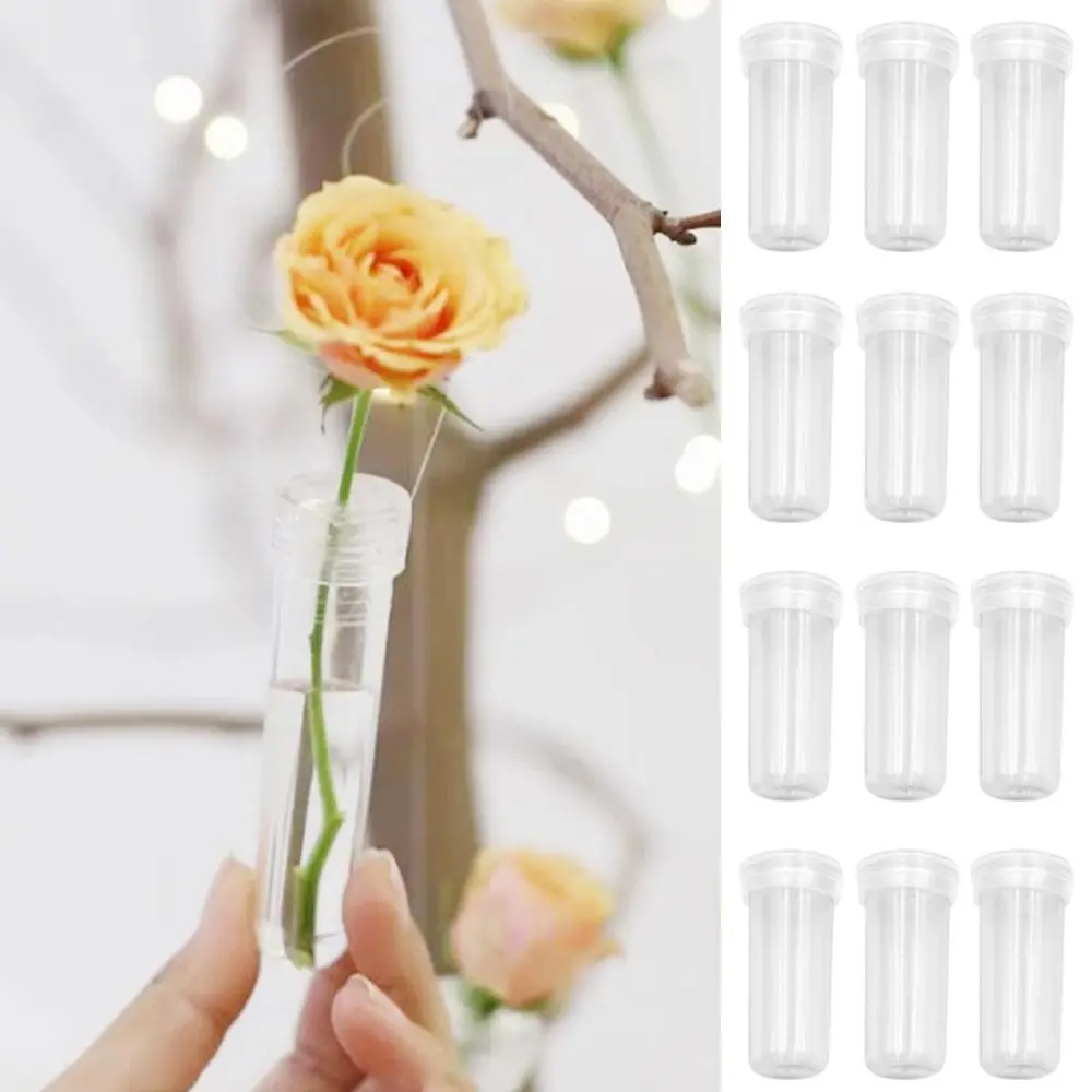 New Fresh Flower Plant Nutrition Tube 4.1cm Plastic Floral Water Tube Fresh-keeping Floral Packing Supplies Hydroponic Container