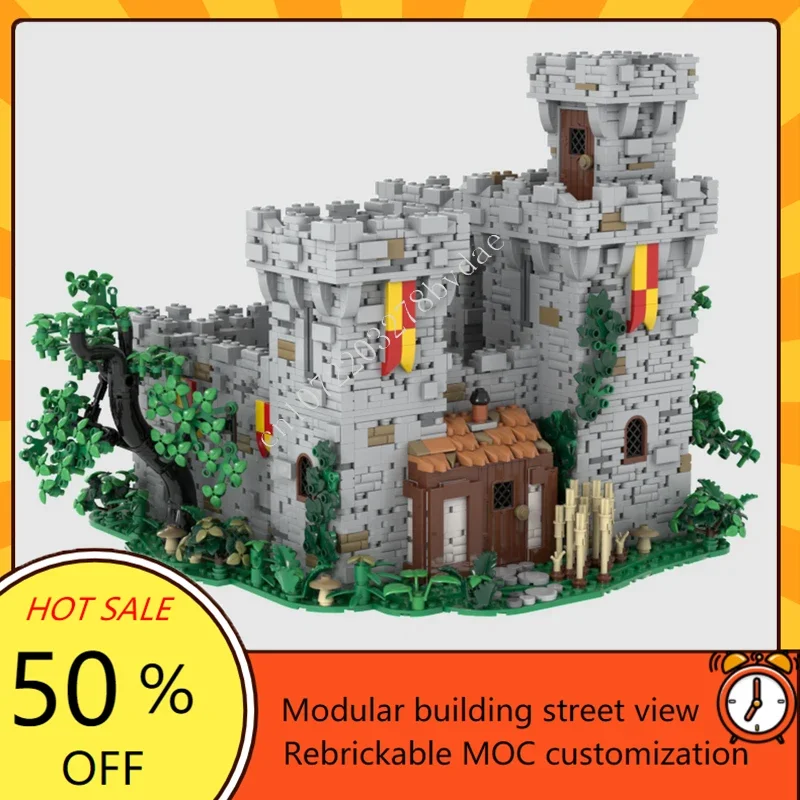 4817PCS MOC Medieval Castle Custom Puzzle Model Medieval Castle Technical DIY Assembly Education Set Toy Child Holiday Xmas Gift