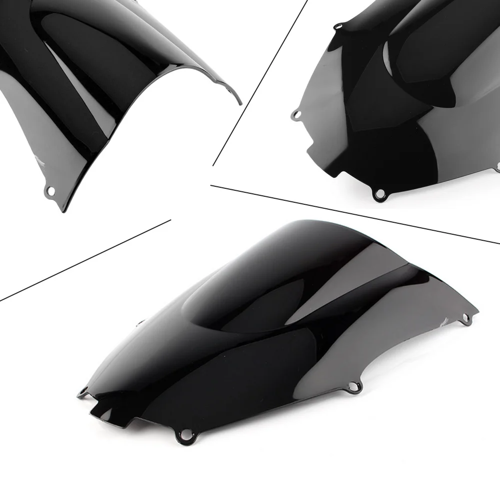 Motorcycle Double Bubble Windshield Deflector Protector Wind Screen For Kawasaki ninja ZX9R 2000 -2001 2002 2003 2004 2005 ZX 9R