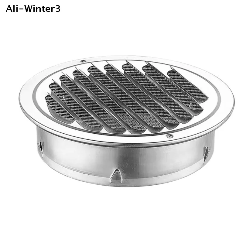 

(YY)2025 1Pc 70-300mm Round Steel Air Vent Grille Insect Protection Home Exterior Wall Ducting Ventilation Tools Exhaust Hoods