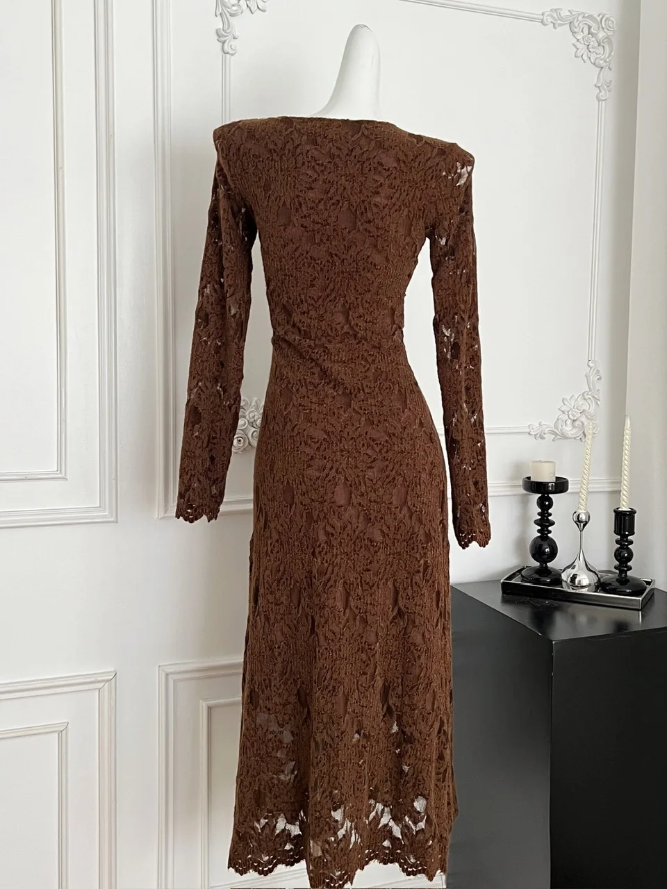 الرجعية Sle الدانتيل الربط طويل Sve الدكتور التخسيس Faionable الخريف الشتاء وصول جديد Ele كل مباراة ألياف البوليستر