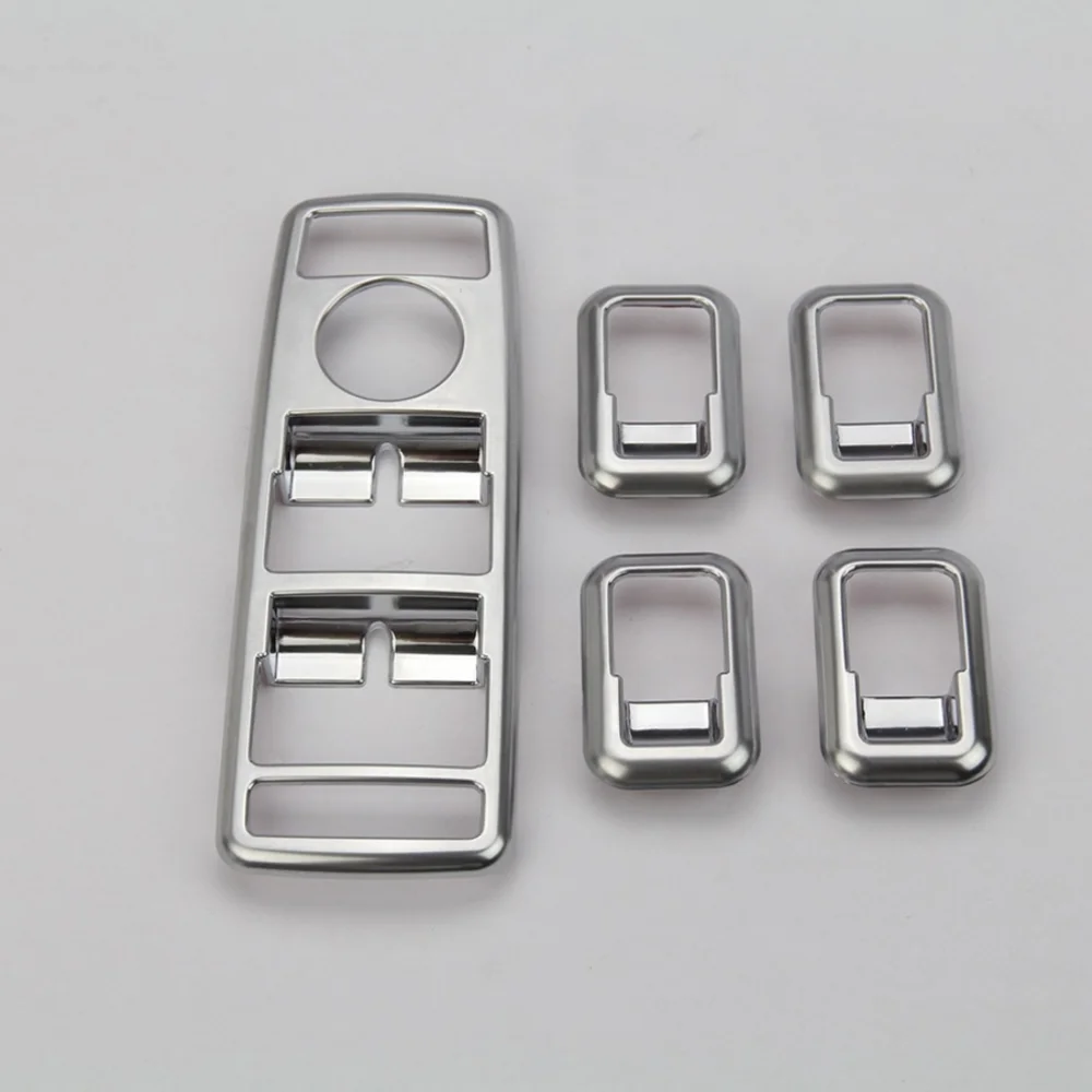 5PCS Car Door Armrest Window Lifting Buttons Frame Cover Trim For Benz B C E GLK GLE ML Class W176 W204 W212 W166 X166 C117C218
