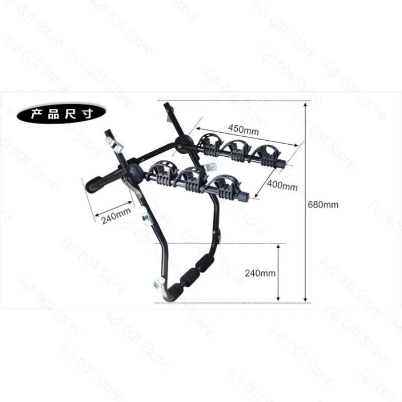 Car rear bicycle rack luggage mounted bicycle bracket