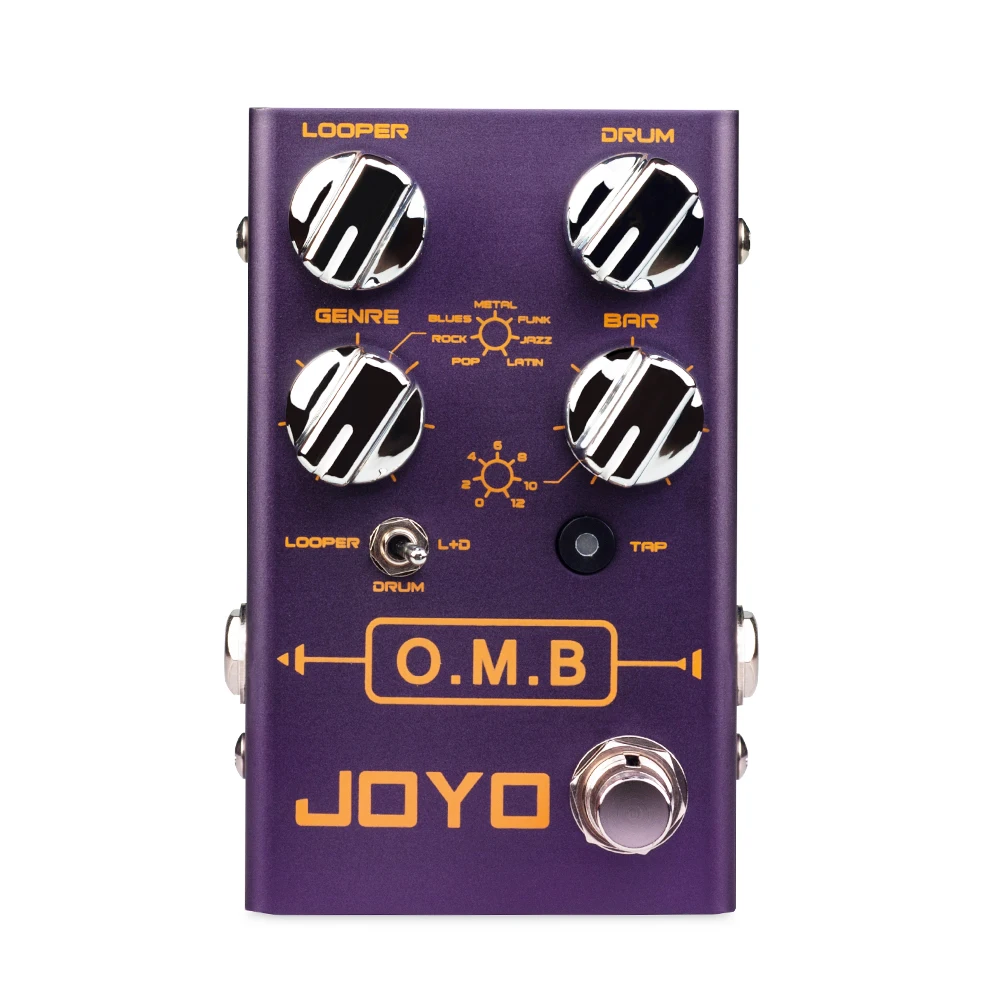 JOYO R-06 O.M.B LOOPER Drum Mode Guitar Effects Pedal Auto-align Count-In Loop Guitar Effects Tap Tempo Function 40 mins Looper