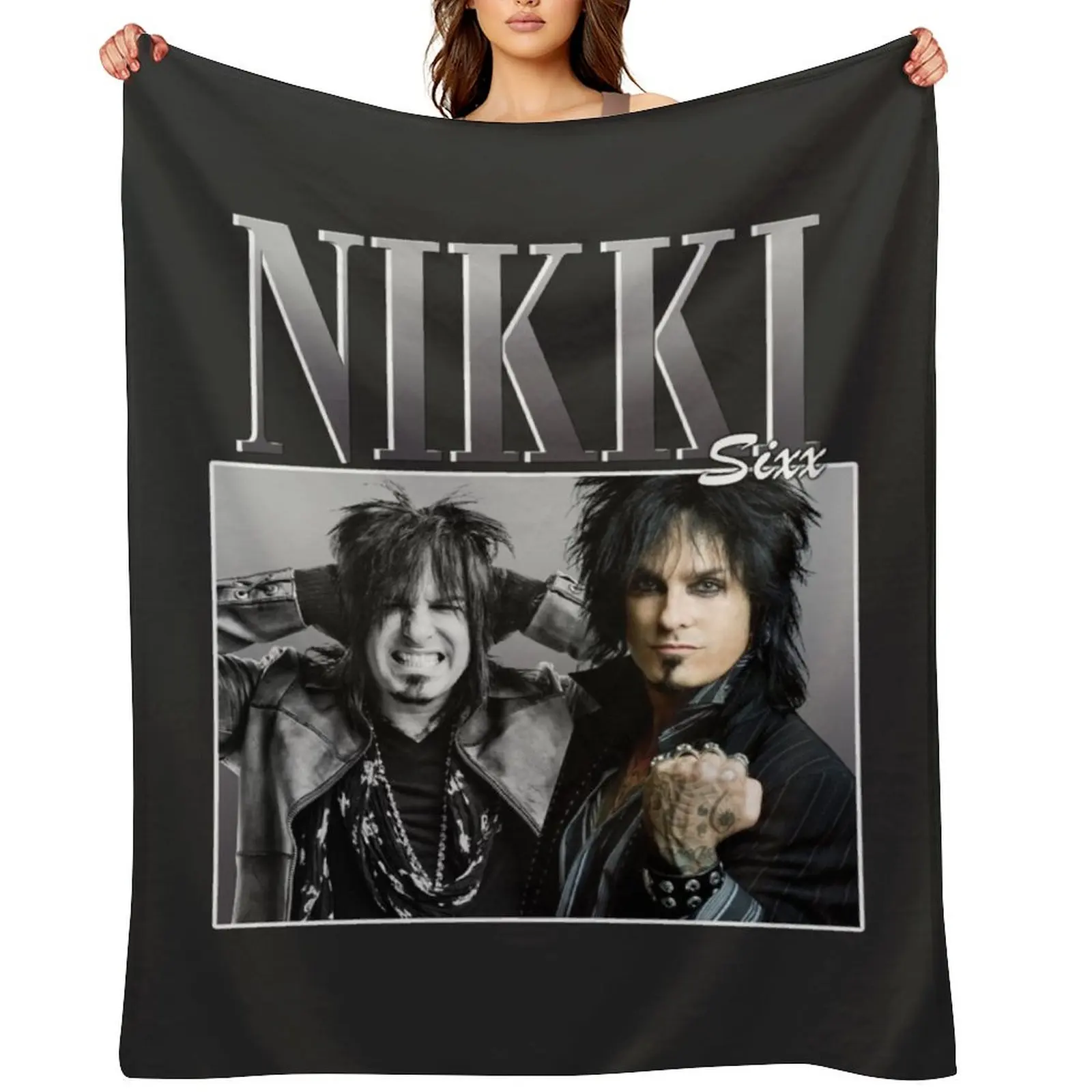 

Níkkí síxx vintage Throw Blanket Winter beds Stuffeds Furrys manga Blankets
