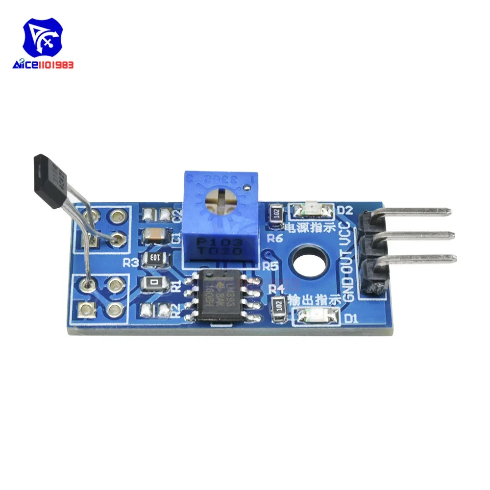 diymore LM393 Hall Sensor Speed Test Sensor Module for Arduino