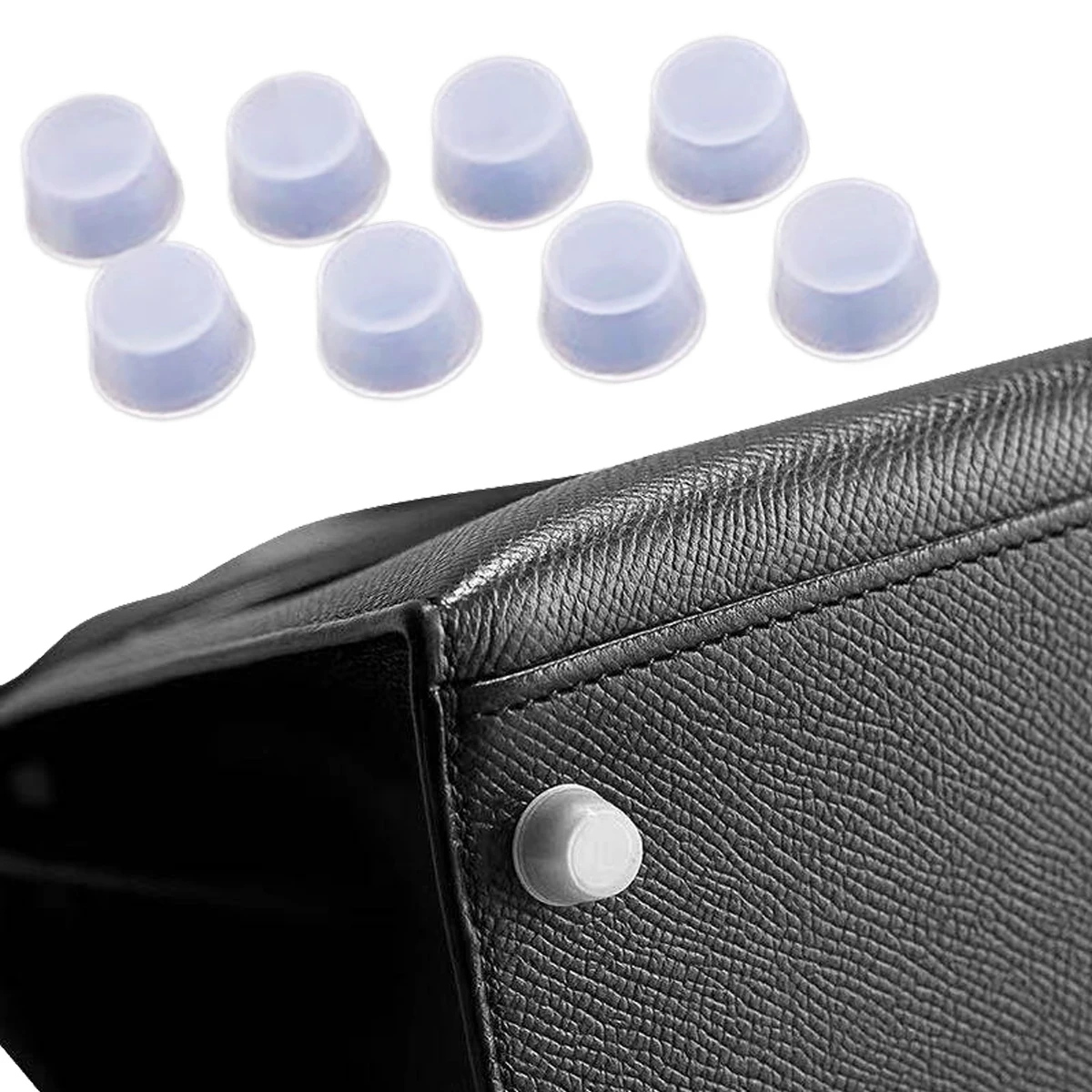5Pcs Bottom Nail Protective for Birkin Picotin Kelly Half Transparent Foot Nail Anti-wear Cover Anti-oxidation Bag Accessories