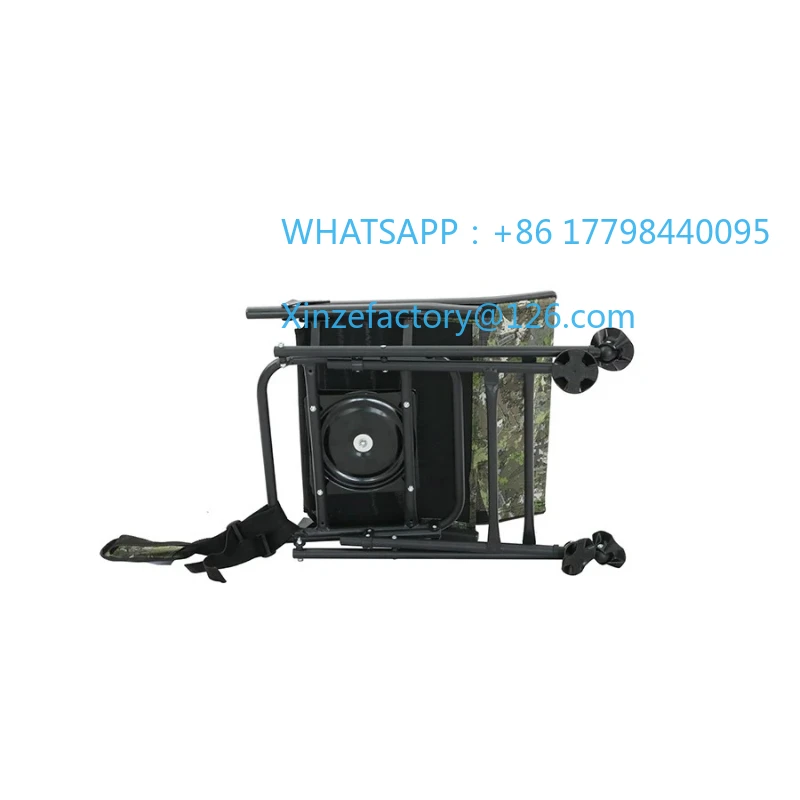 تخصيص على ظهره كرسي الصيد القابل للطي 360 درجة الصيد كرسي دوار كراسي الرماية الصيد