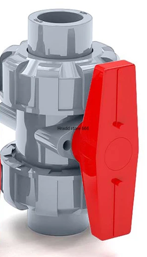 CPVC ball valve double-by-ring live connection PVC-C American standard ASTM valve