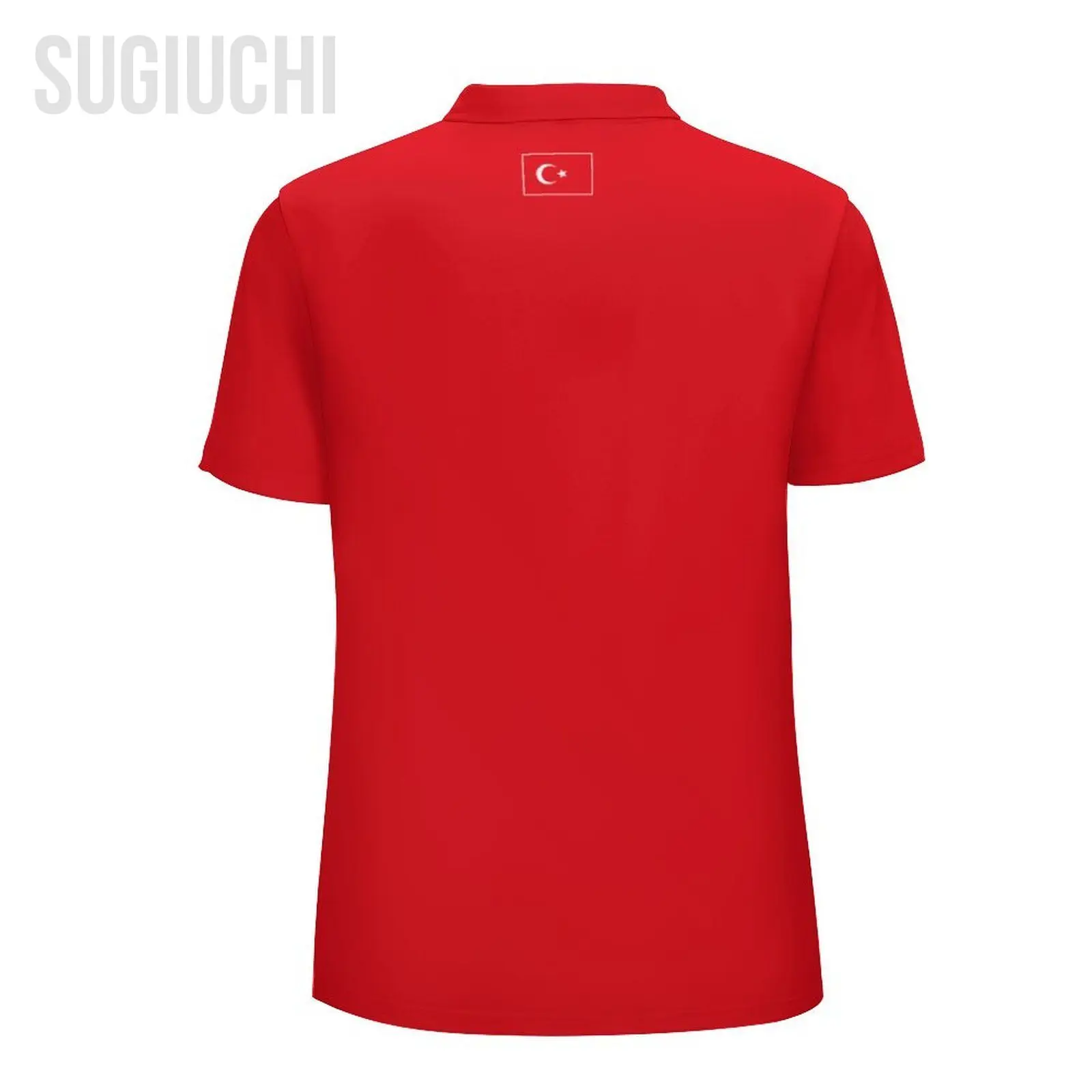 Unisex Polo Shirt Turkey Türkiye Flag 3D Print Man Polo Fashion Clothing Tracksuits Short Sleeves