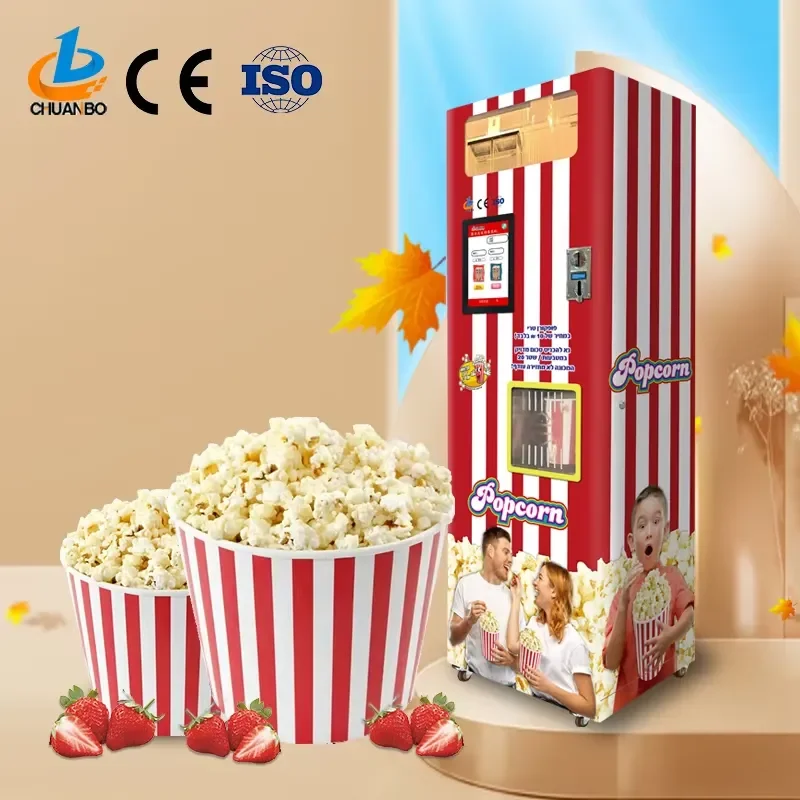 2026Hot Chuanbo Technology Manufacture Factory OEM ODM New Professional Portablei Popcorn Makers Automatic Popcorn Vending