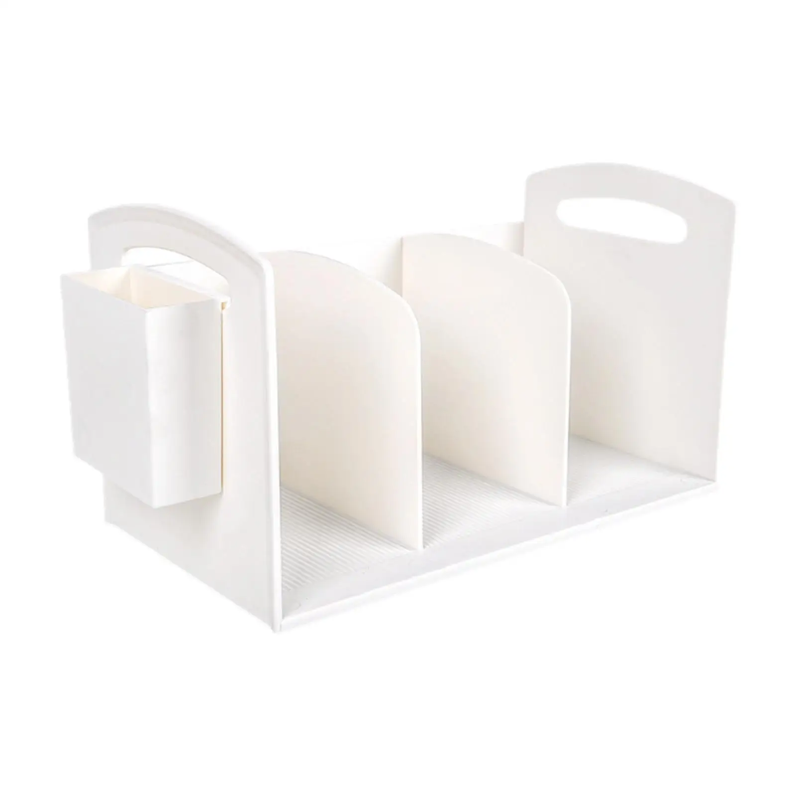 Desktop Book End File Rack Multifunction 3 Grids Desk Book Support Desk Sorting Rack for Stationery Notebooks Home Children
