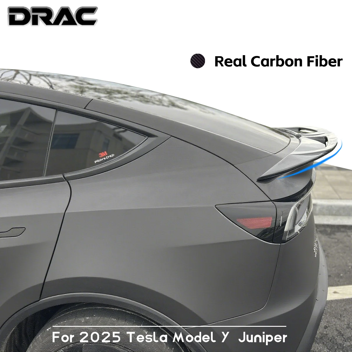 

Rear Spoiler Carbon Fiber Trunk Lid Wing For 2025 Tesla Model Y Juniper Car High-Performance Body Kits Auto Exteriro Accessories