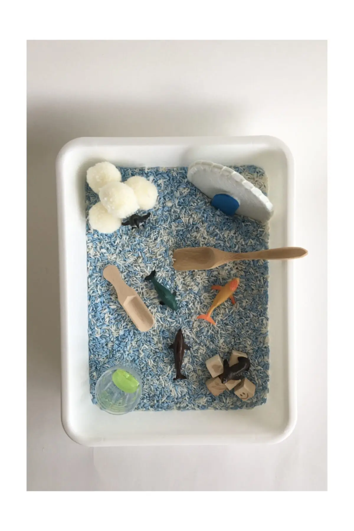 Set Permainan Sensorik Bertema Tiang-Mainan Montessori