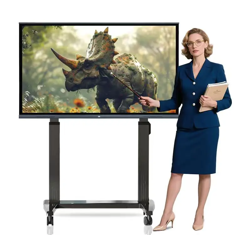 

40 Points CE Certificated Portable Interactive Whiteboard Touch Screen Teaching Lcd Board for Classroom Teachers Smart Board