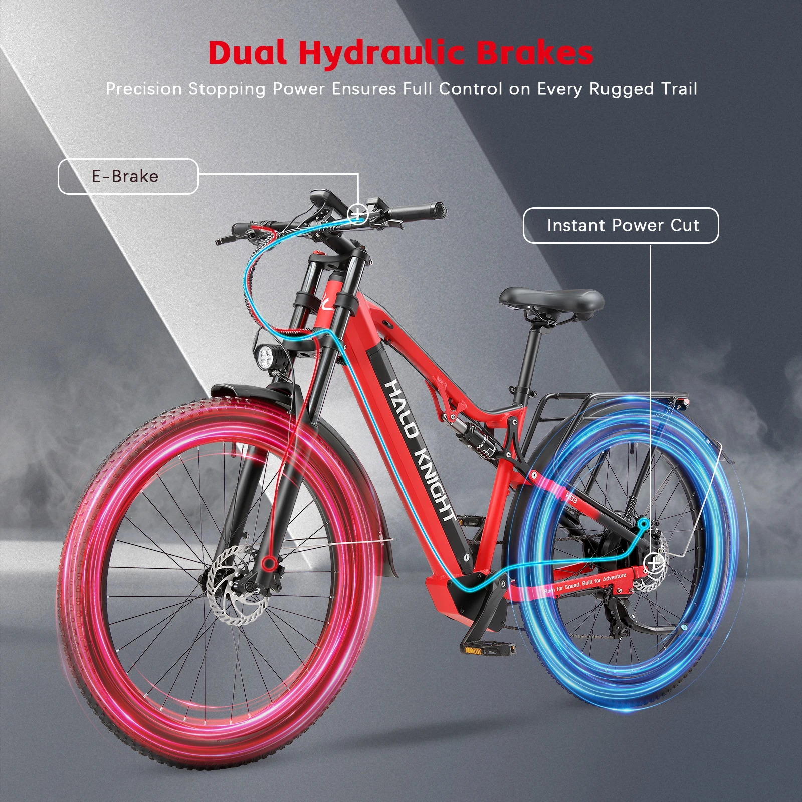 48V 1000W 19,2Ah Elektrofahrräder für Erwachsene, 45km/h Fatbike mit Schneereifen, Leistungsstarkes Elektromotorrad – Detail 6