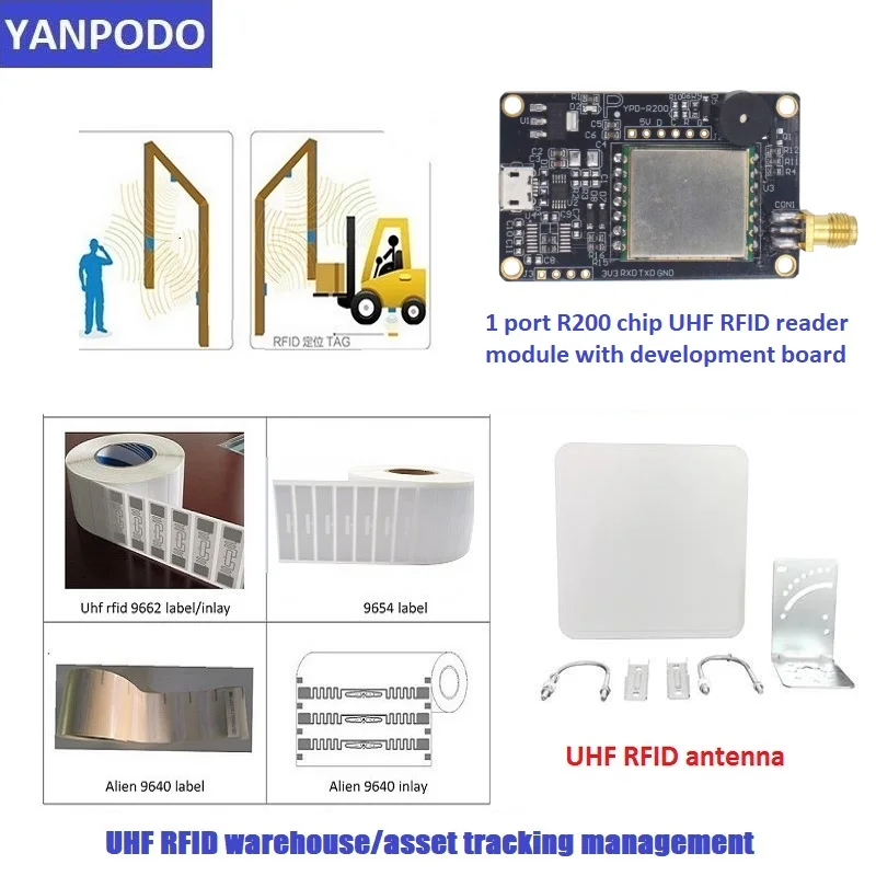 Yanpodo UHF RFID Module Reader Micro USB RFID UHF Module TTL Uart For Arduino Raspberry Pi Board Kit SPI Embedded System