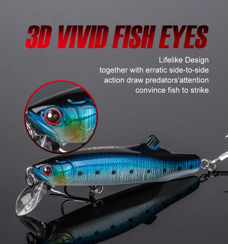 NOEBY Sinking Minnow Angelköder 90 mm 32 g 120 mm 70 g Long Casting Wobbler Kunstköder für Wolfsbarsch Salzwasser-Angelköder – Detail 10