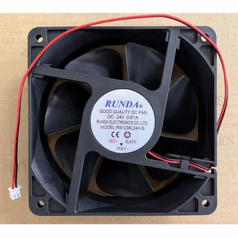 

Y 1 шт. новый для RUNDA RS1238L24H-S 24 В 0,61 А 2-проводной вентилятор охлаждения # QW.