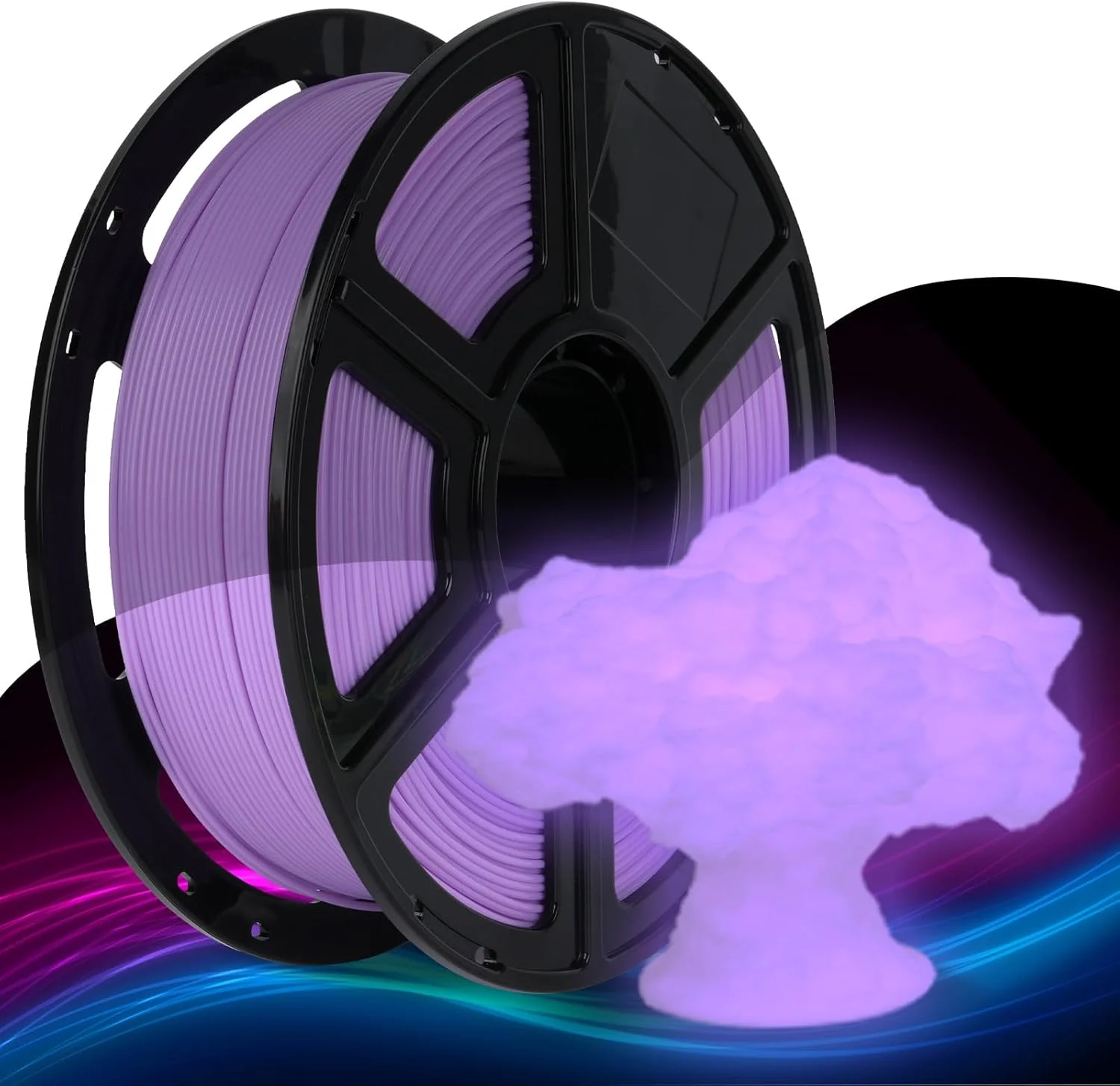 

Экологичная флуоресцентная нить PLA 1,75 мм, 250 г, для 3D-печати, светящаяся в темноте, поглощает свет