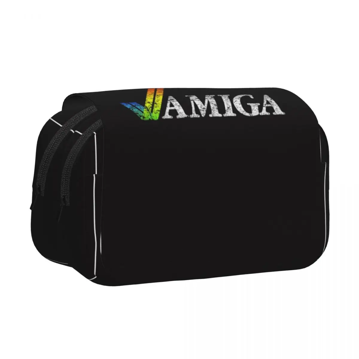 Amiga Gaming Pencil Cases Pencil Pouch Hard Shell Leather Big Capacity Pen Box Pencil Bag for Students School