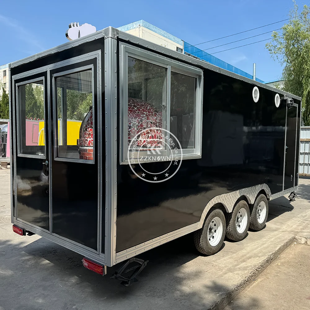 2024 Fast Food Truck With Pizza Coffee Truck Coffee Food Trailer Food Truck With Pizza Mobile Kitchen