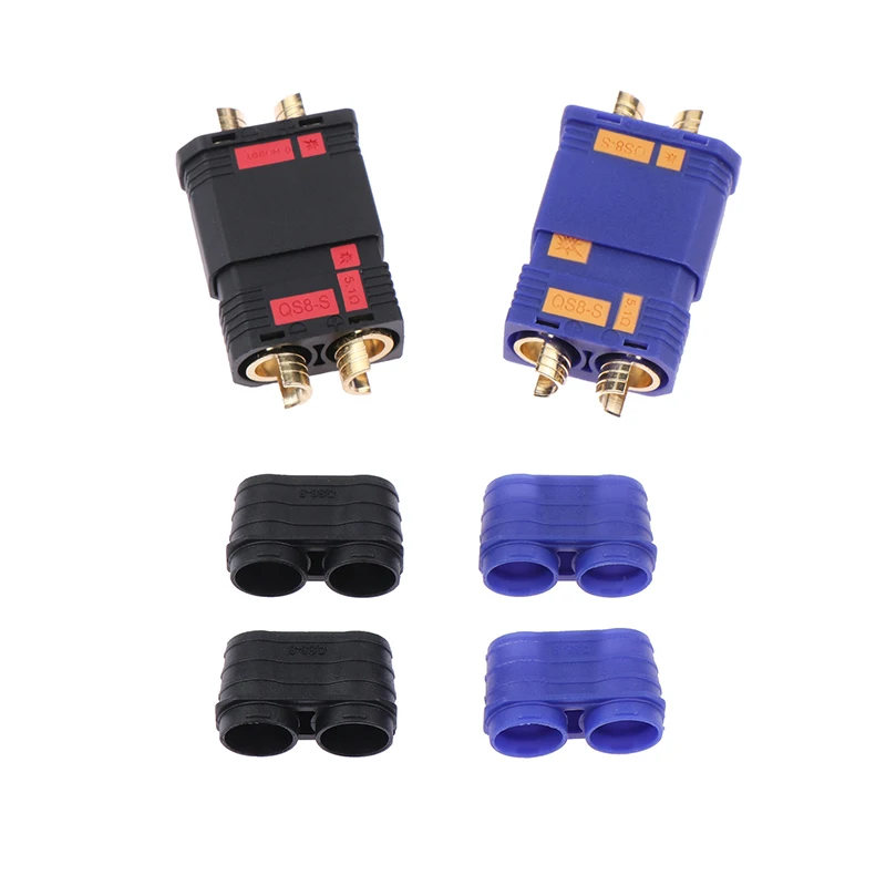 QS8-S Heavy Duty Battery Connector Anti-Spark Gold Connector Large Power Plug For RC Plant Protection Drone Car Model