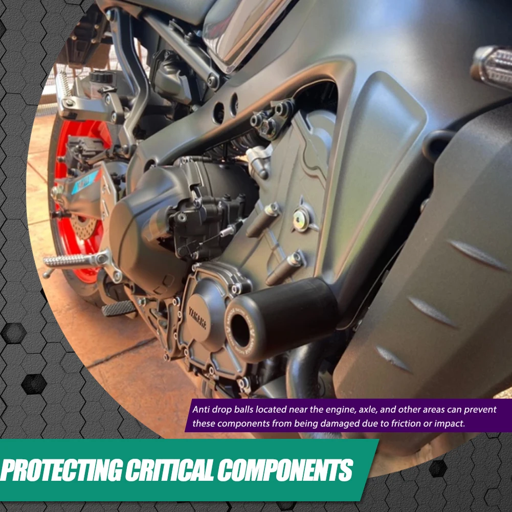 Motorcycle Falling Protection Crash Pad Frame Slider Crash Protector For YAMAHA MT-09 MT09 SP TRACER 900 GT 900GT Tracer 9GT