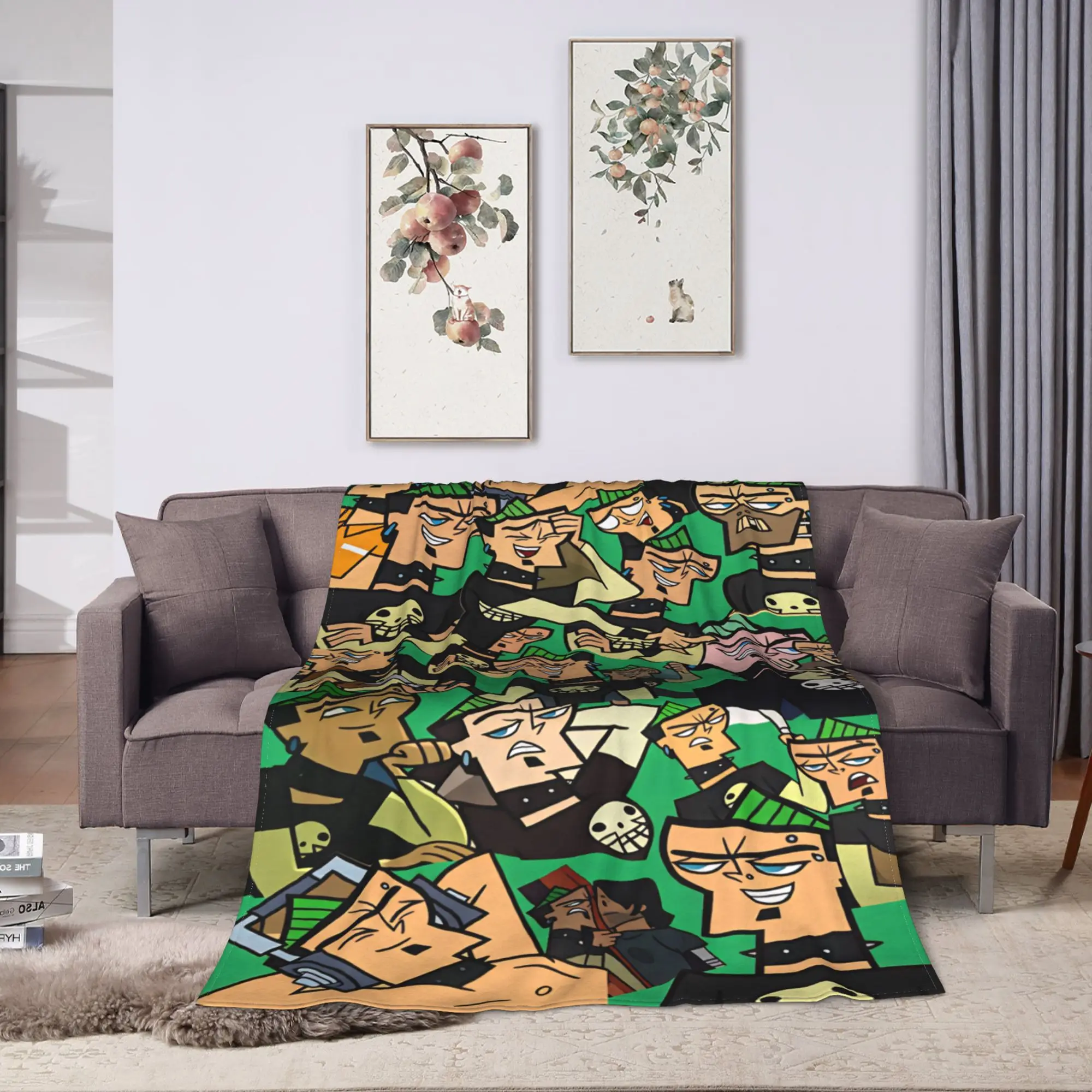 Totals Dramas Harold Knitted Blankets  Decorative Flannel Throw Blanket For Couch Bed Soft Design Quality Bedspread Gift