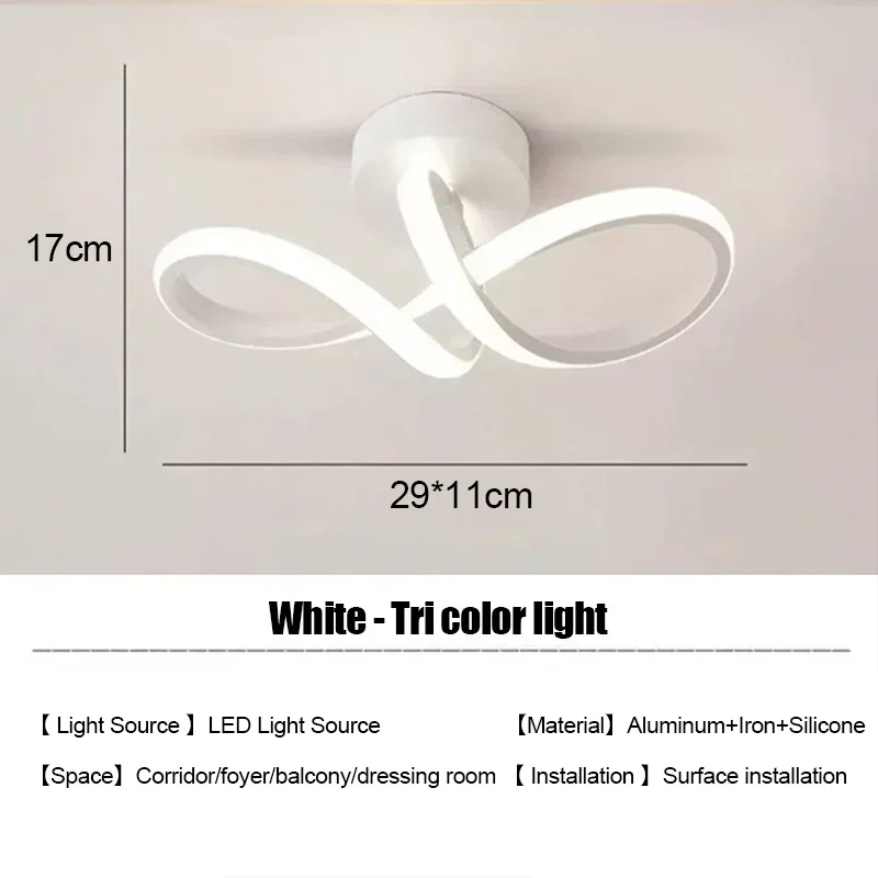 LED-strip gangpad plafondverlichting moderne minimalistische woonkamerlampen voor balkon entree trap woondecoratie meerdere vormen