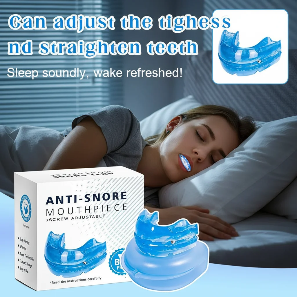Adjustable Anti Bruxism Night Braces Teeth Support Device with Screw for Customizable Fit Dental Health Care