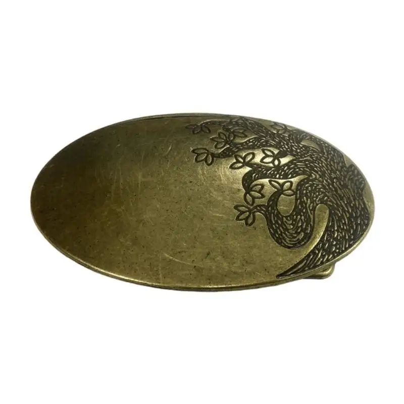 652F Fivela cinto ocidental masculina fivela cintura vintage fivela oval metal