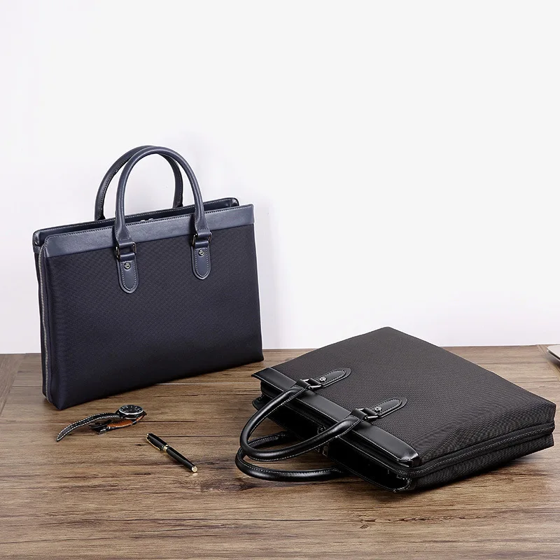 2025 حقيبة الموضة الجديدة أكسفورد القماش كمبيوتر محمول واحد العلامة التجارية الفاخرة حقيبة ساعي الرجال حقائب جلدية للرجال متعددة الطبقات حقيبة يد رجالي