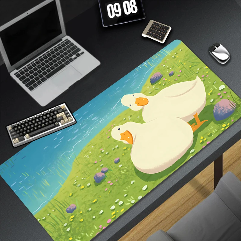 Pattern Game Kawaii HD Mousepad Pad Rubber Mouse Mat Desk Gaming Non Slip Table Mat PC Gamer Cabinet Mousepad Duck Keyboard Pad
