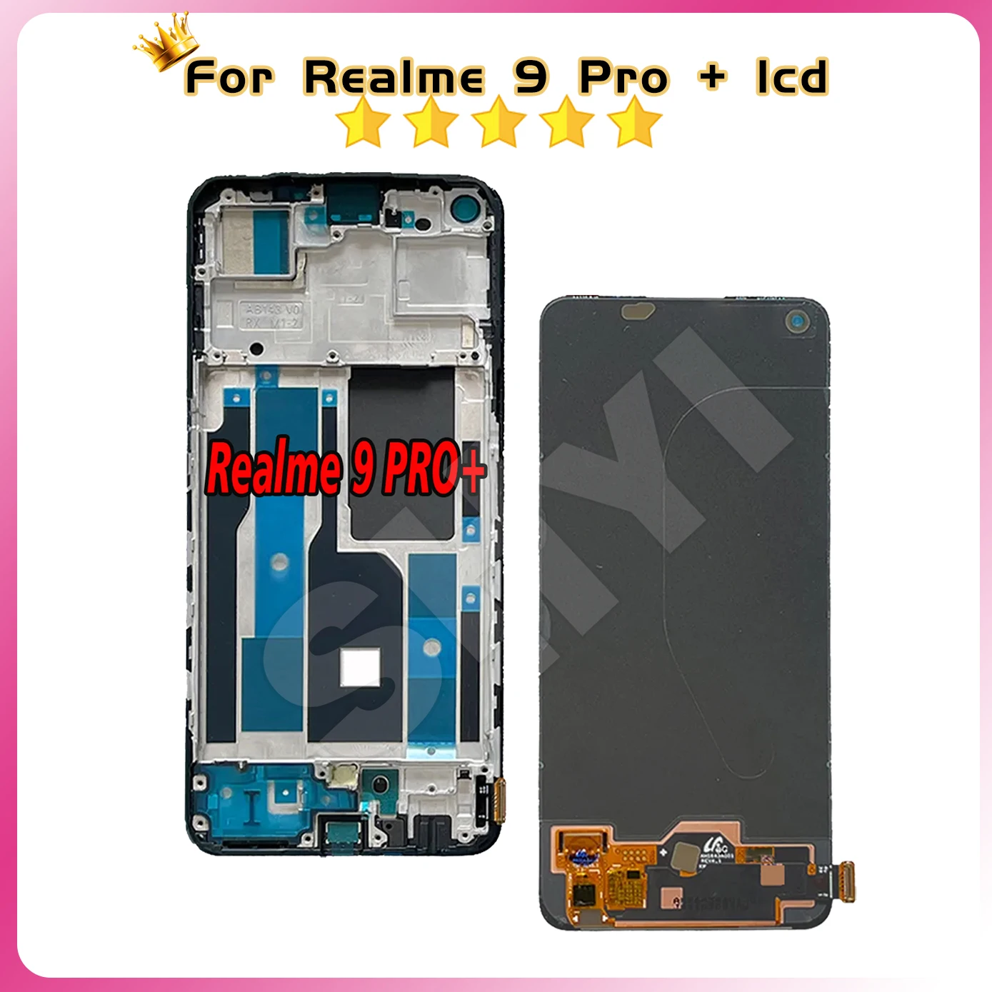 100% Tested Lcd For Realme 9 Pro + Screen Display RMX3392, RMX3393 For RealMe 9 Pro Plus LCD Display Touch Digitizer Replacement