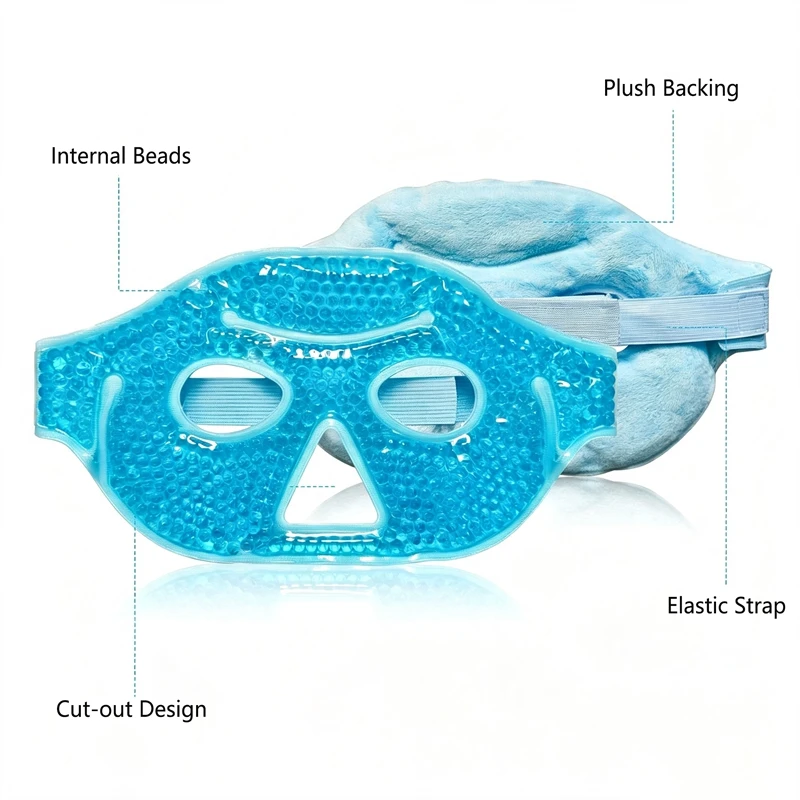 NEW Gel Beads Compress Ice Gel Eye Face Mask Reusable Cold and Hot Heat Sleeping Ice Pack Skin Care Tool Cooling Eye Mask 2026 view 4