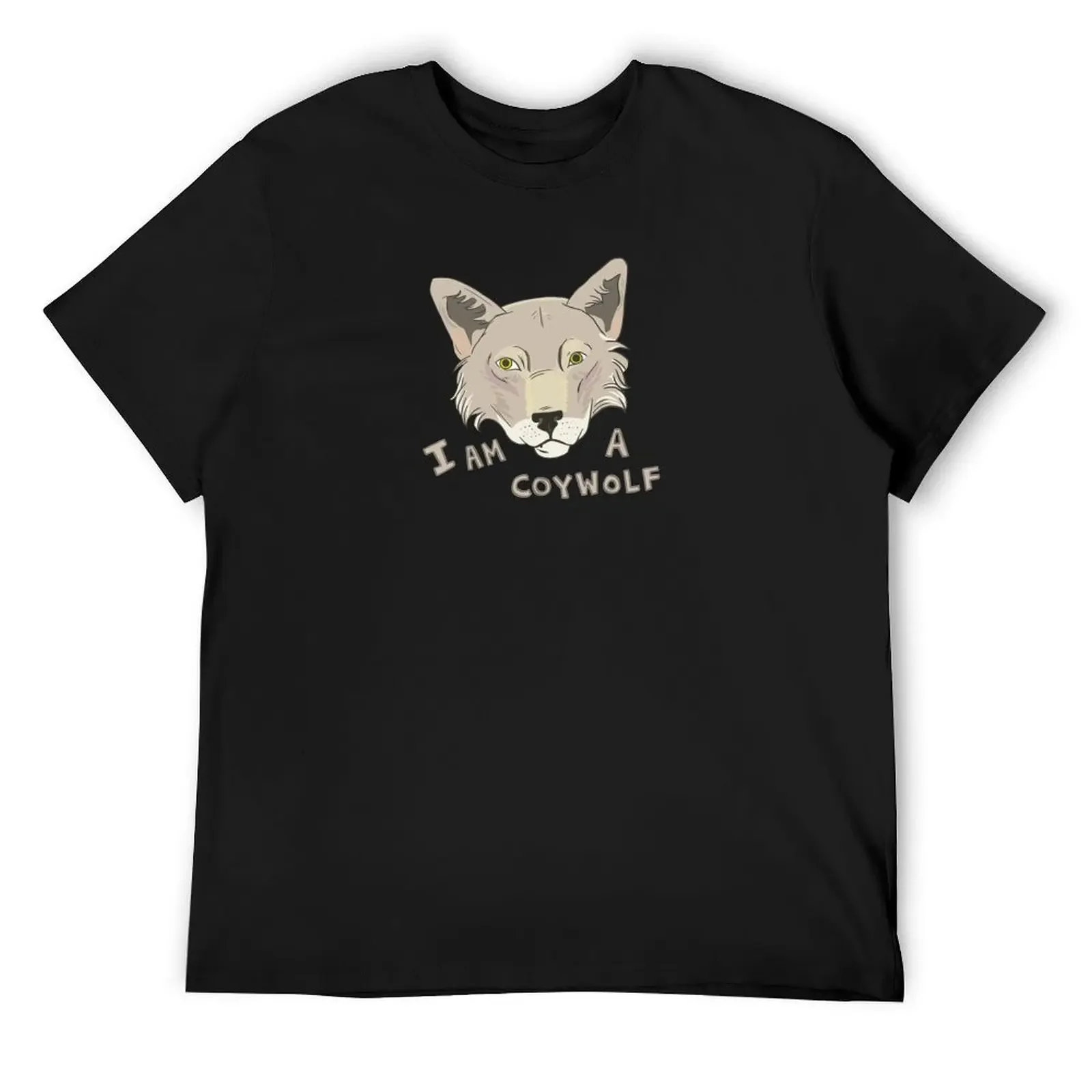 

I am a CoyWolf T-Shirt plus size tops luxury designer vintage t shirts tops Men's t-shirt