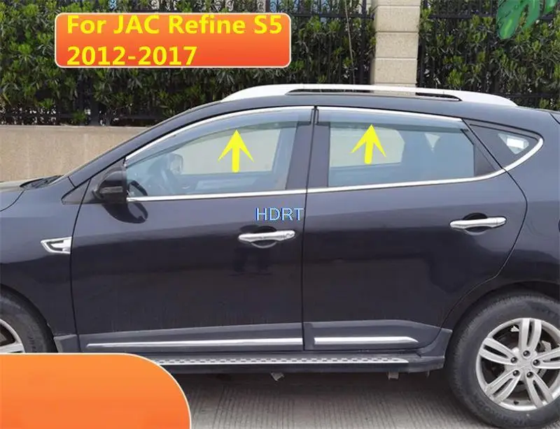 

Window Deflector For JAC Refine S5 ( SEi5 ) 2012-2017 Car Styling Visor Wind 4pcs Rain Sun Guard Vent Shade Raincoat Shelter