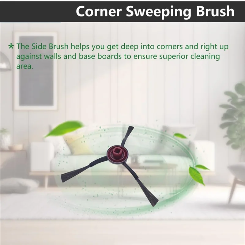 -ABPO Für Ecovacs Deebot T30S Roboter Staubsauger Zubehör Hauptseitenbürste Hepa-Filter Mopp Tuch Staubbeutel