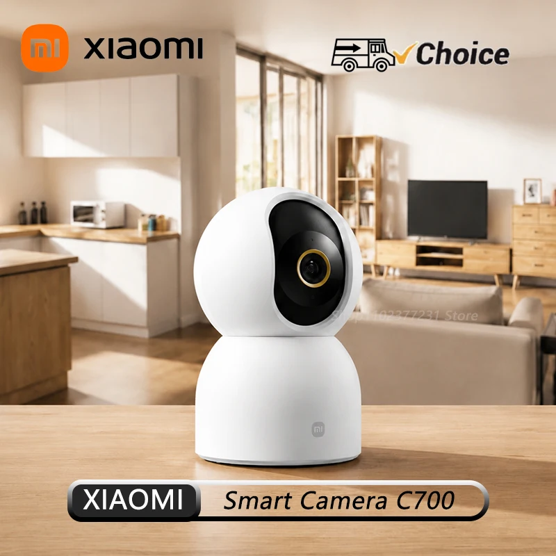 Originele Xiaomi Smart Camera C700 4K Ultra Low Light Full-color AI Gezichtsherkenning Oproep WiFi6 Surveillance Webcam Mi Home