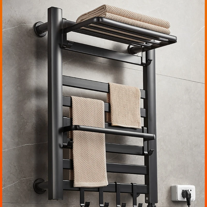 

Electric Towel Rack Bathroom Intelligent Drying Heating Bathroom Dehumidification Sterilization Storage Rack