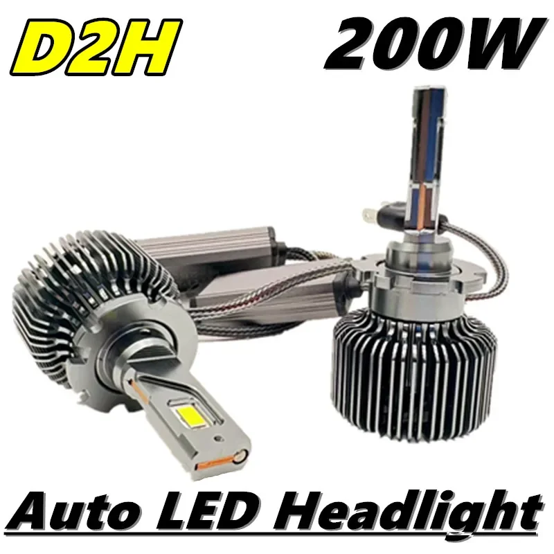 

D2H LED Car Headlight Bulbs D2S D4S Powerful 200W 20000LM Replaceable Kit Xeon LED Plug&Play 12V H1 H7 H4 H11 Car Headlight Bulb