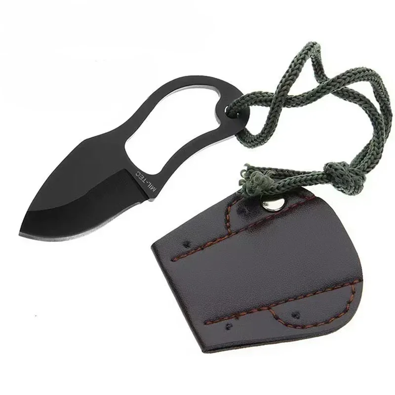 New Mini Black Knife of High Quality for Camping Outdoors, Kitchen Fruit Knife Gift, Pocket Knife, Tools