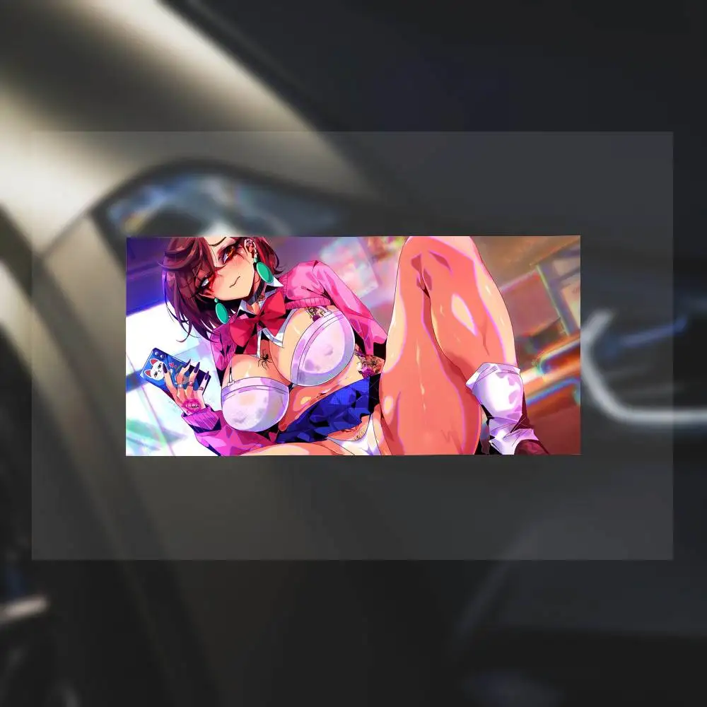 

Anime Girl Hentai Momo Ayase Dandandan Motorcycle Reflective Stickers Skateboard Laptop Water Bottle Toy Children's Decor