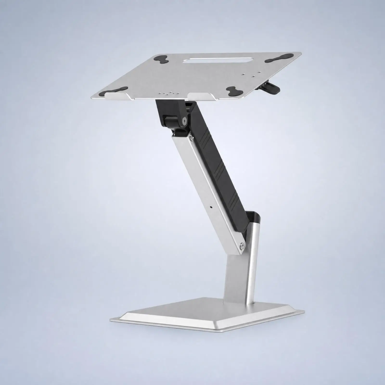 Sturdy Adjustable Laptop Stand Aluminum Alloy Riser with Flat Weighted Base for Desk Work Laptop Desk Height Adjustable Table