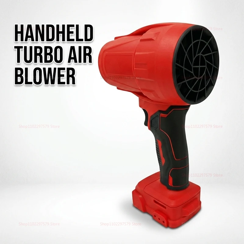 18V Cordless Turbo Fan Blower Dryer with Brushless Motor Rechargeable Handheld Air Dust Cleaner for Workshop and Garage Use