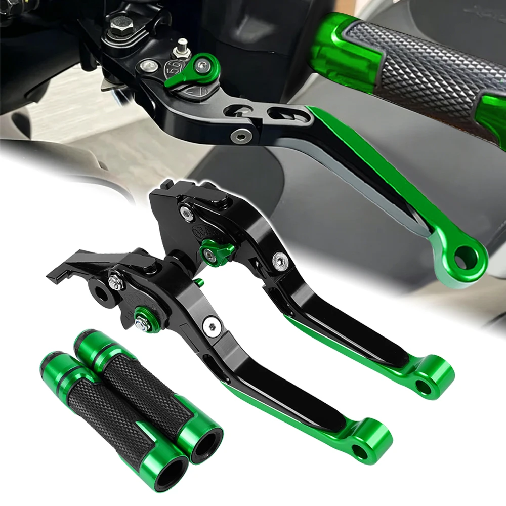 Brake Clutch Levers Handlebar Grips Bar Ends Set For Kawasaki Z750 Z 750 2007 -2012 Motorcycle Modified Hand Control Accessories