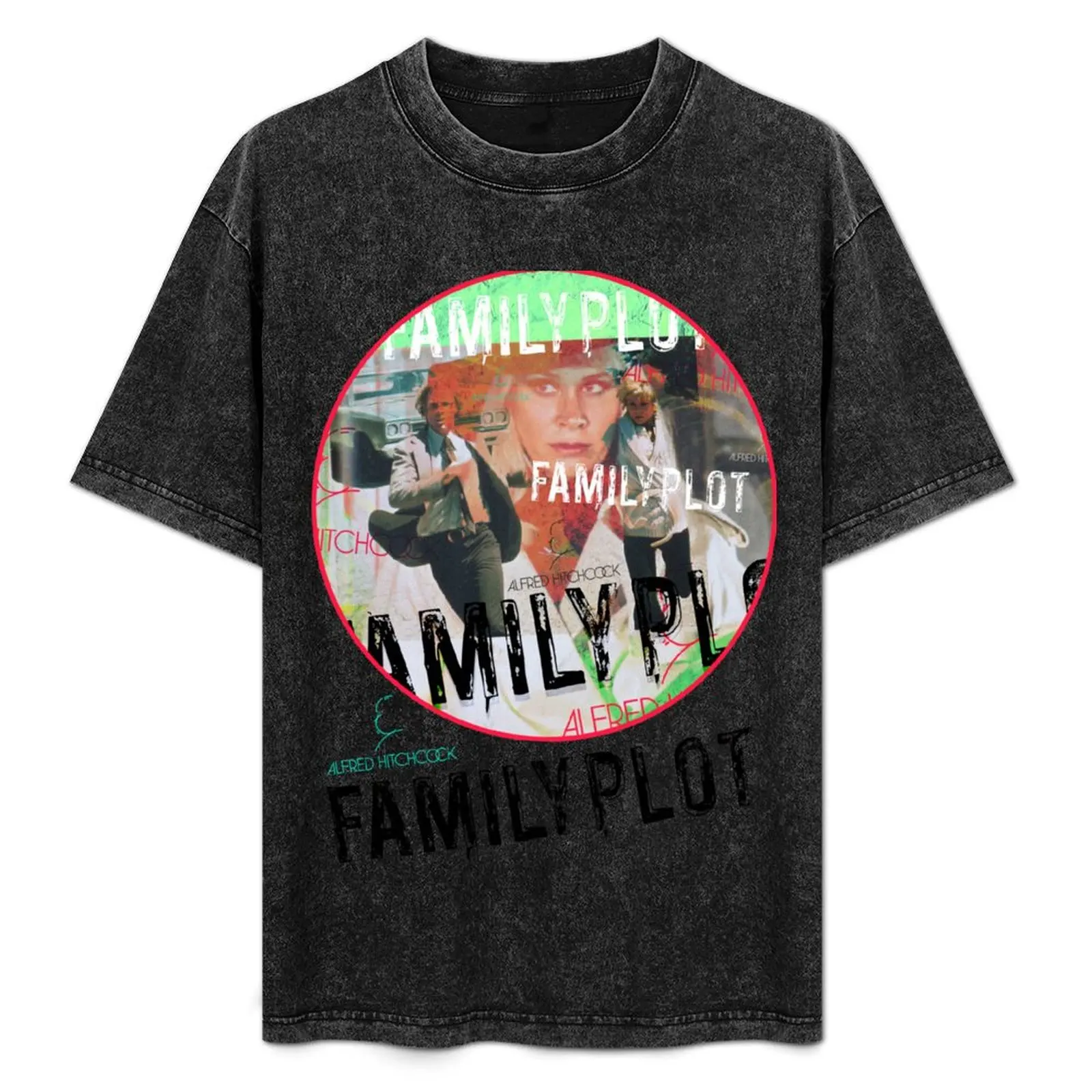 

Family plot, classic Hitchcock film, officially licensed fan art T-Shirt Trendy Casual Short Sleeve Shirt