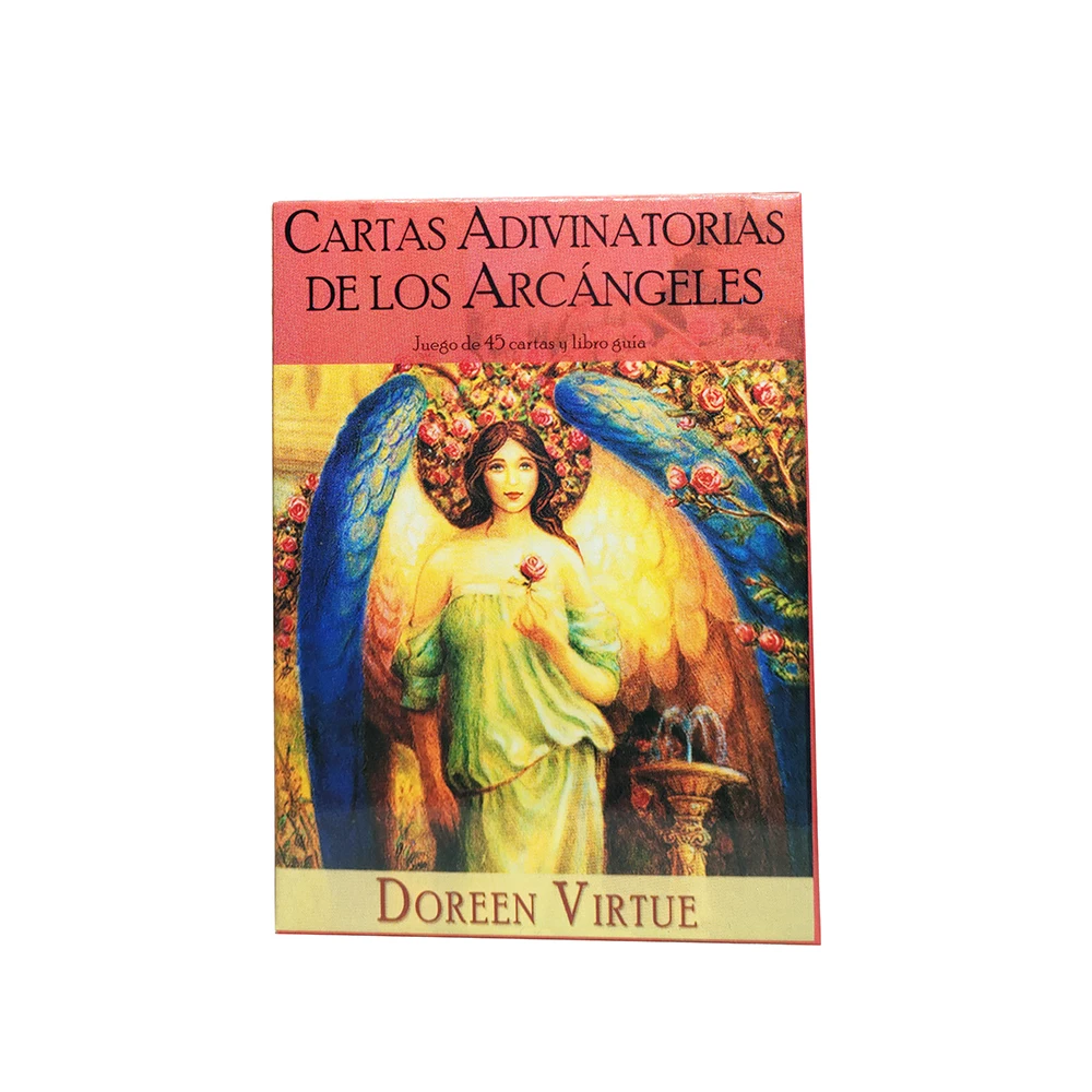 Spanish Edition  Archangel Oracle Cards Tarot Deck  Cards Divination English and Spanish French German Tarot for Beginners