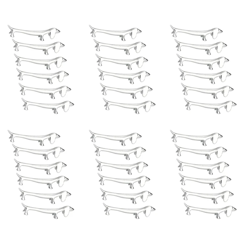 

36 Pcs Chopsticks Rest Little Dog Chopsticks Holder Dachshund Zinc Alloy Fork Stand Spoon Tableware Rack Holder Tool-A68E